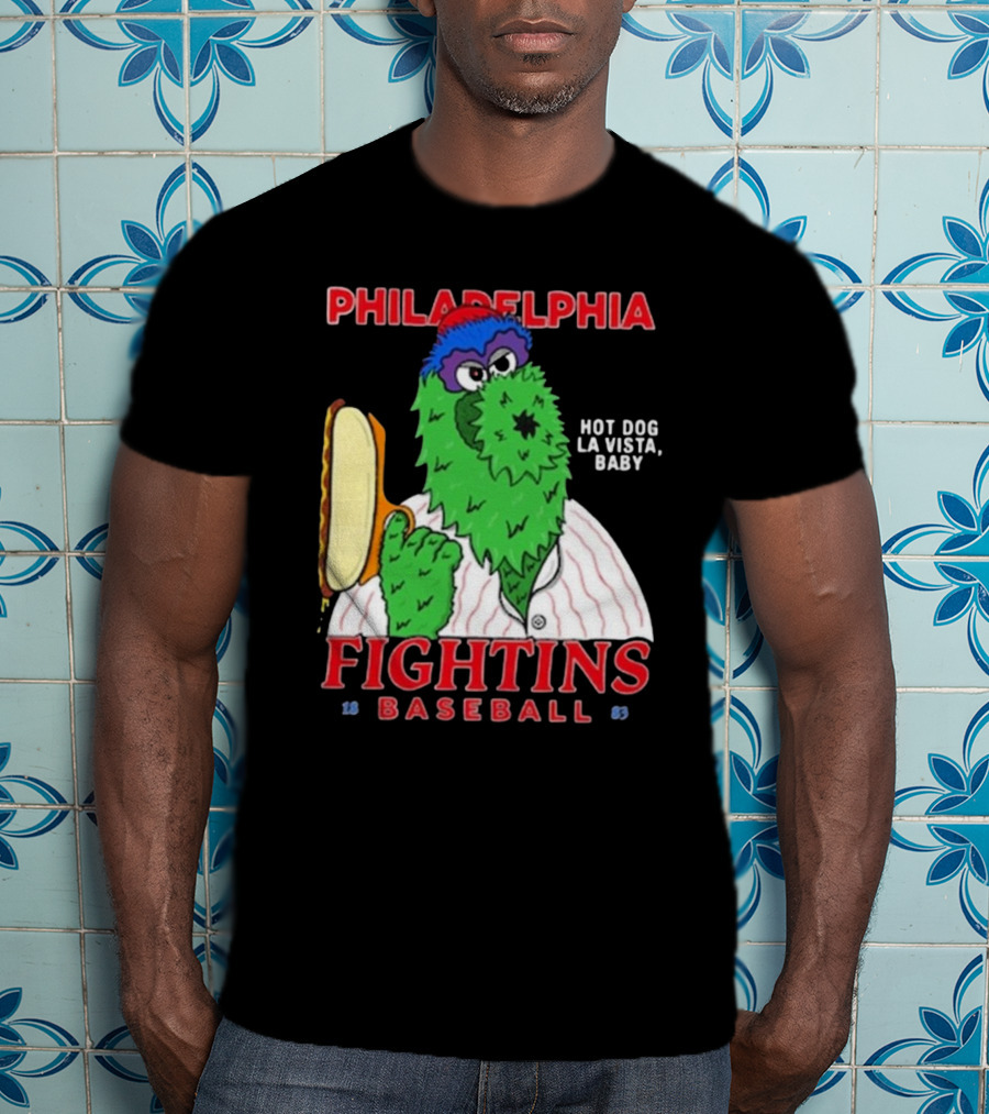 Philadelphia Phillies Phanatic Fightins Baseball Hot Dog La Vista Baby T-Shirt