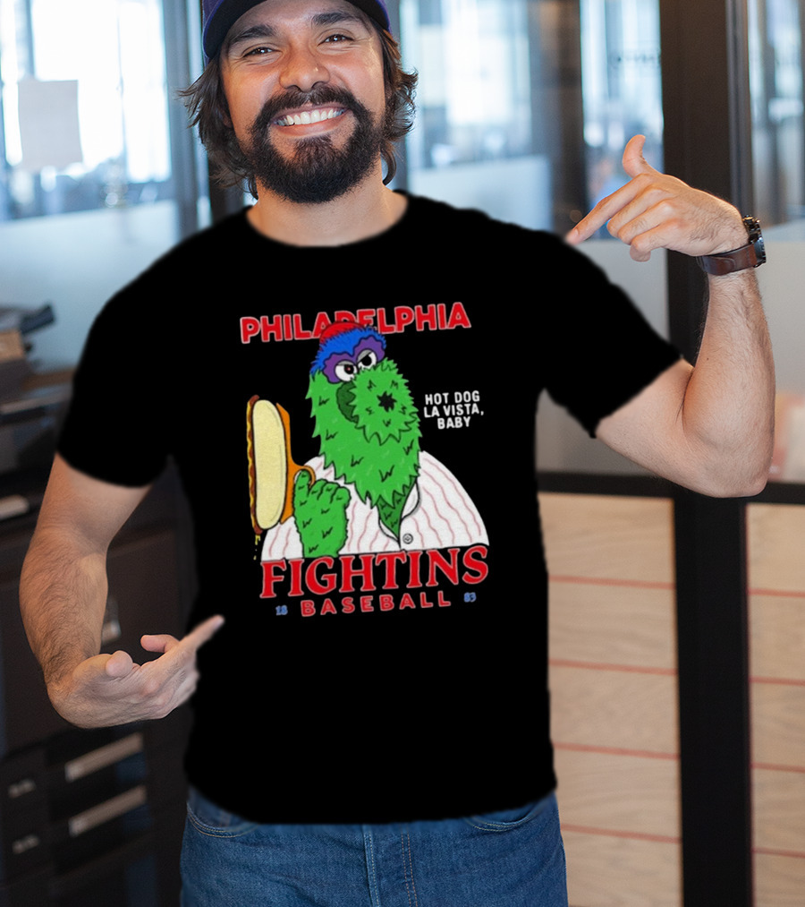 Philadelphia Phillies Phanatic Fightins Baseball Hot Dog La Vista Baby T-Shirt