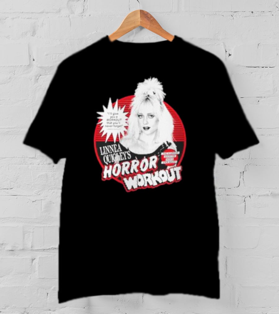 Linnea Quigley's Horror Workout Red Circle T-Shirt