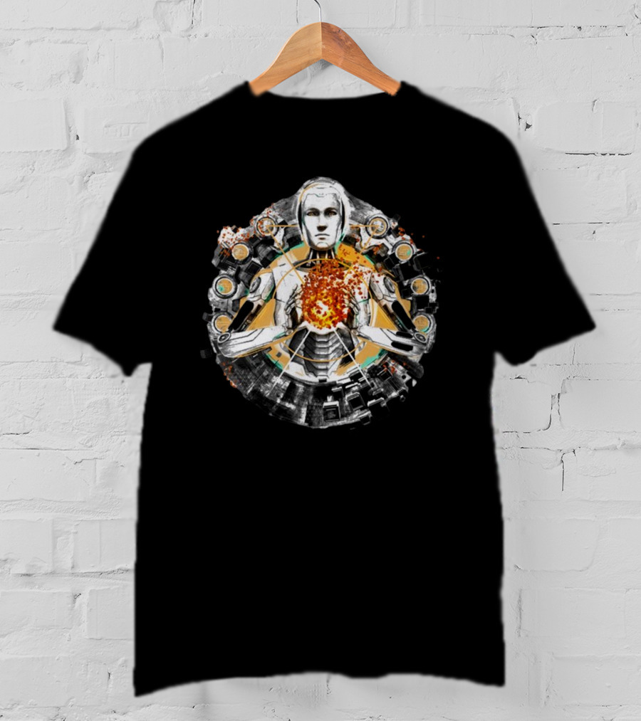 Devolver Digital The Talos Principle 2 Futuristic Robot Energy Sphere T-Shirt