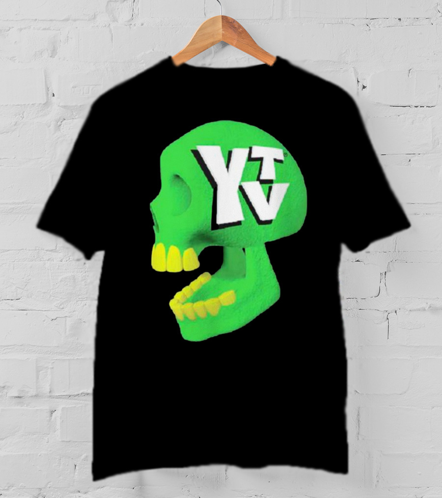 Ytv Green Skull Dark Night T-Shirt