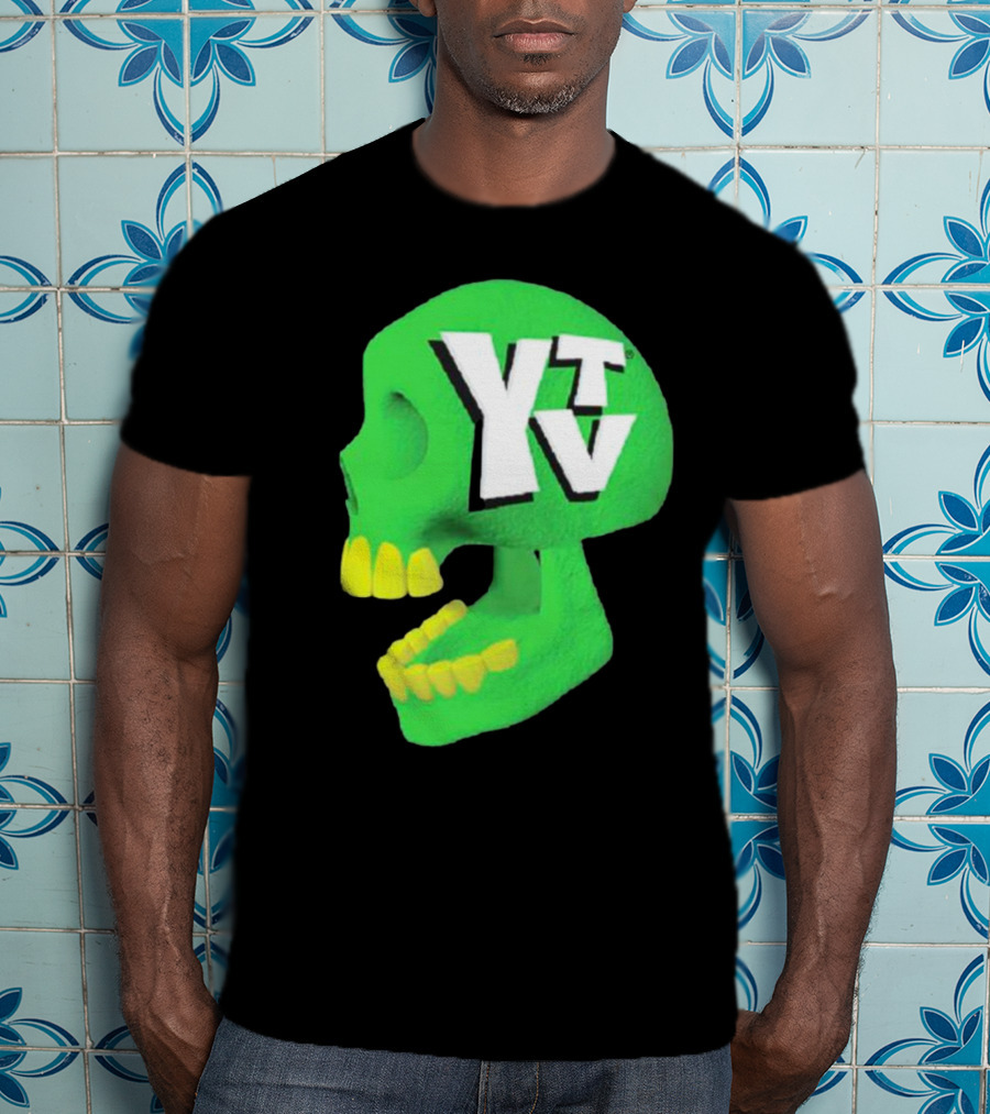 Ytv Green Skull Dark Night T-Shirt
