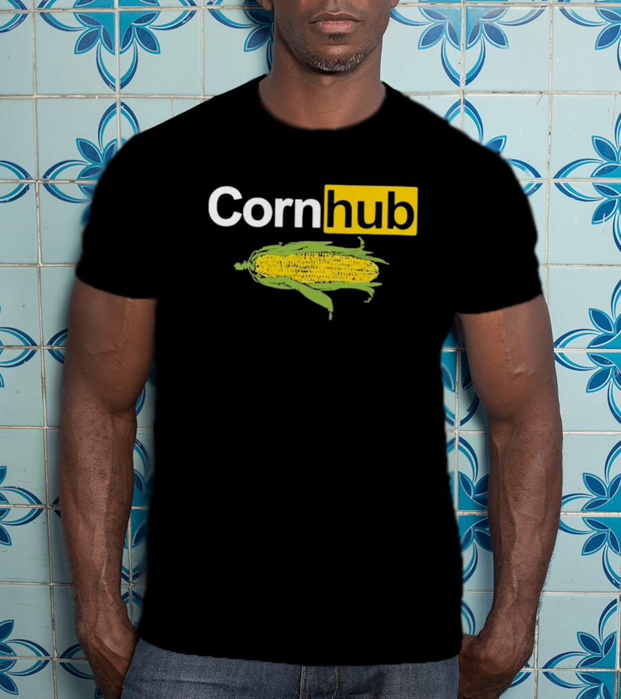 Corn Hub Parody With Corn Cob T-Shirt