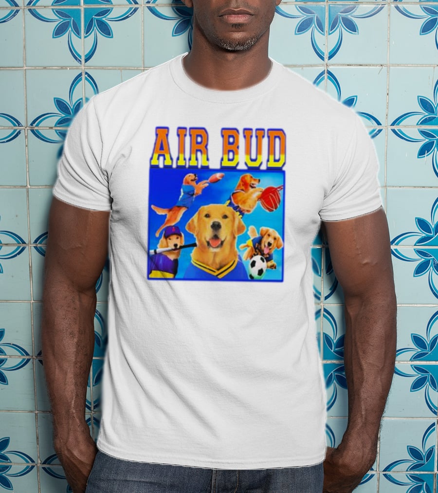 Air Bud Basketball Soccer Baseball Football Dog Iconic Movie Sports T-Shirt