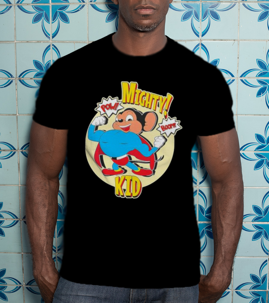 Mighty Kid Superhero Mouse Pow Boom Children's T-Shirt