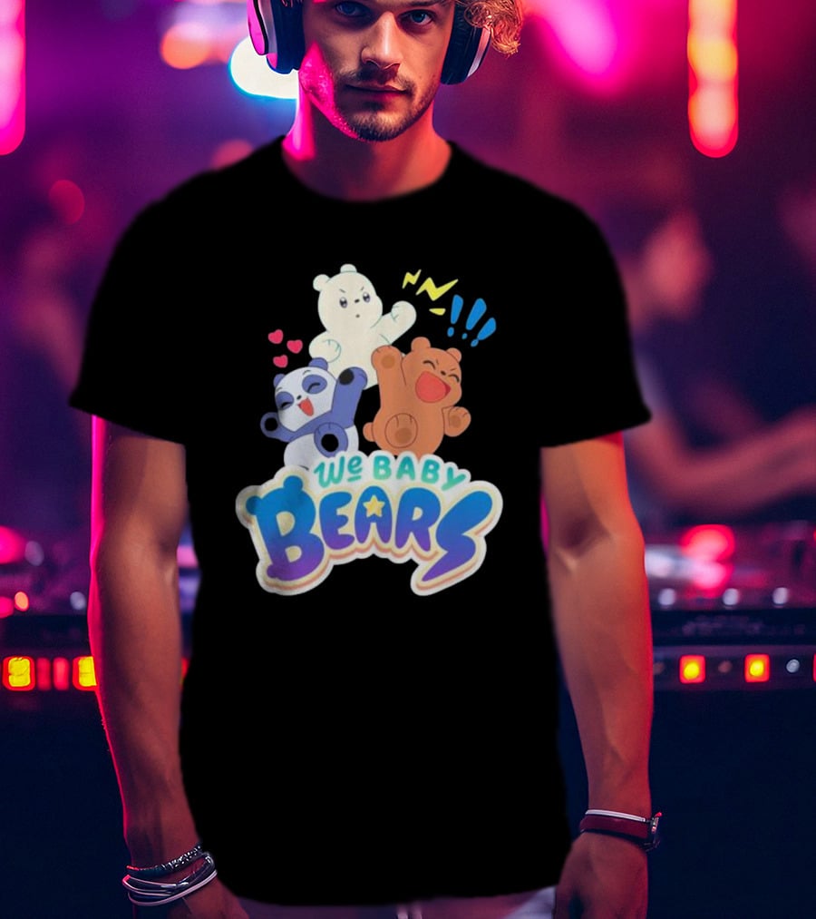 We Baby Bears Trio With Happy Expressions T-Shirt