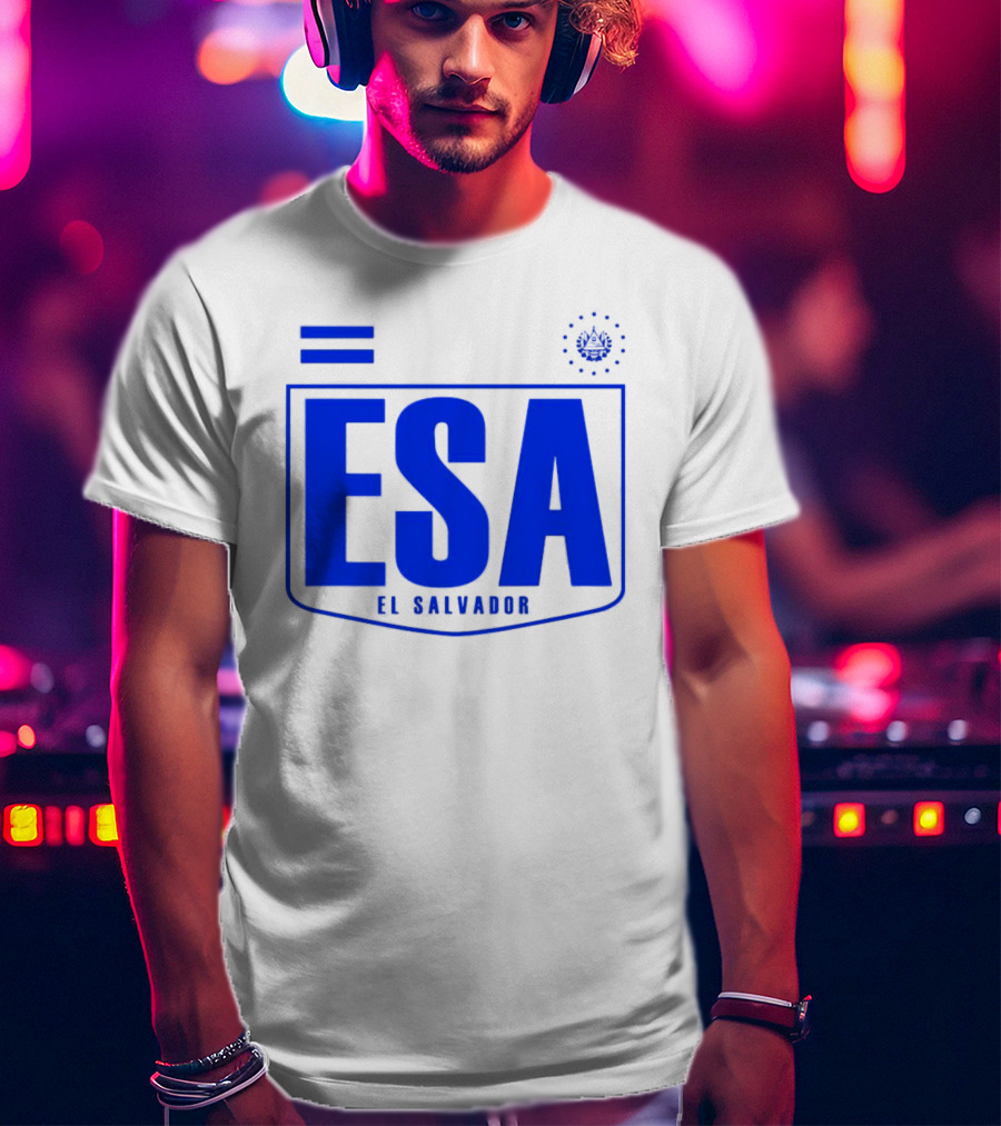 ESA El Salvador Logo Emblem With National T-Shirt