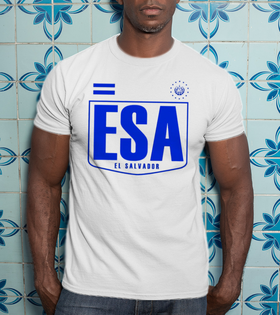 ESA El Salvador Logo Emblem With National T-Shirt