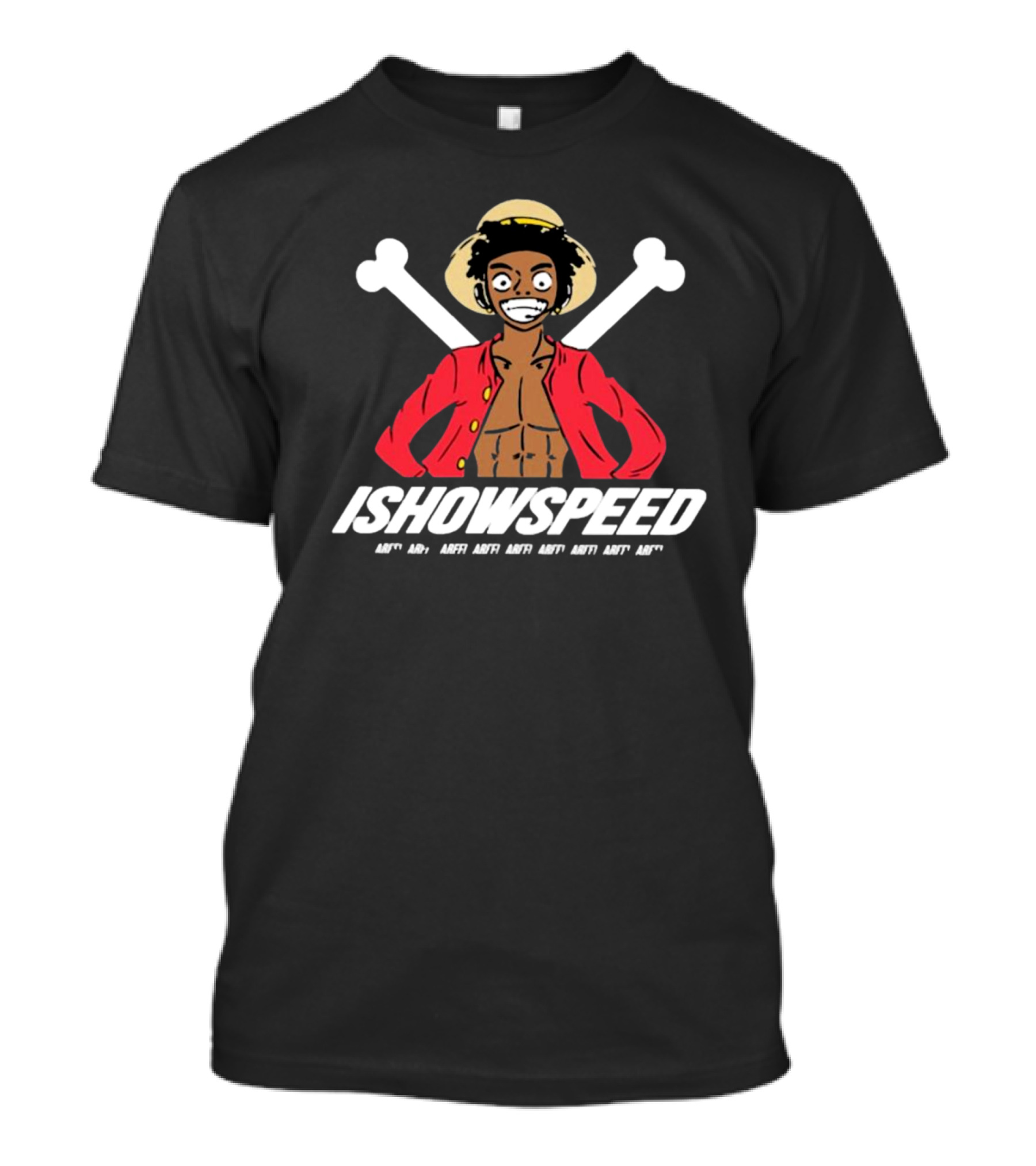 ISHOWSPEED Arff Arff Arff Arff Arff Arff Arff Luffy T-Shirt