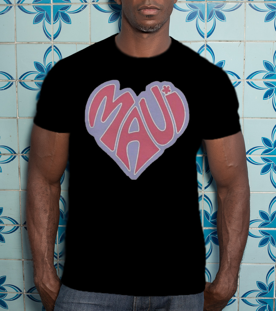 Maui Heart Retro T-Shirt