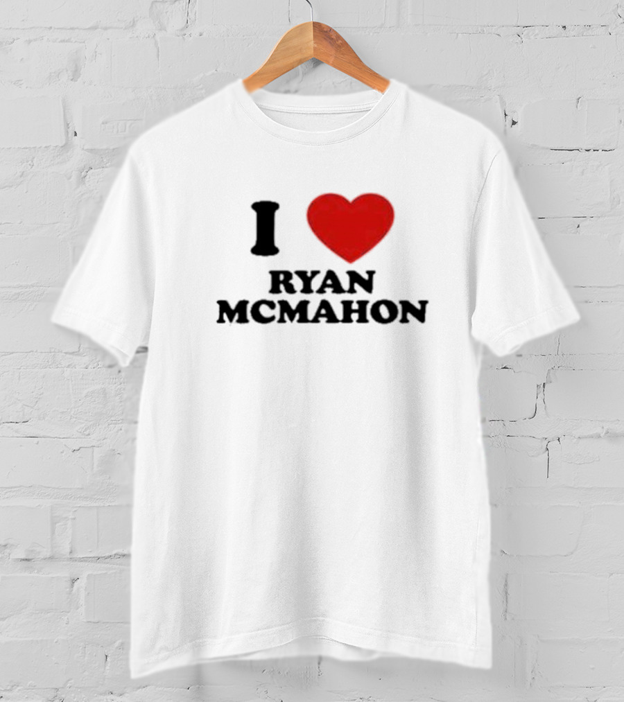 I Love Ryan McMahon Red Heart T-Shirt