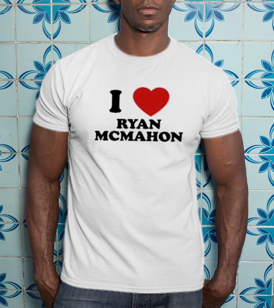 I Love Ryan McMahon Red Heart T-Shirt