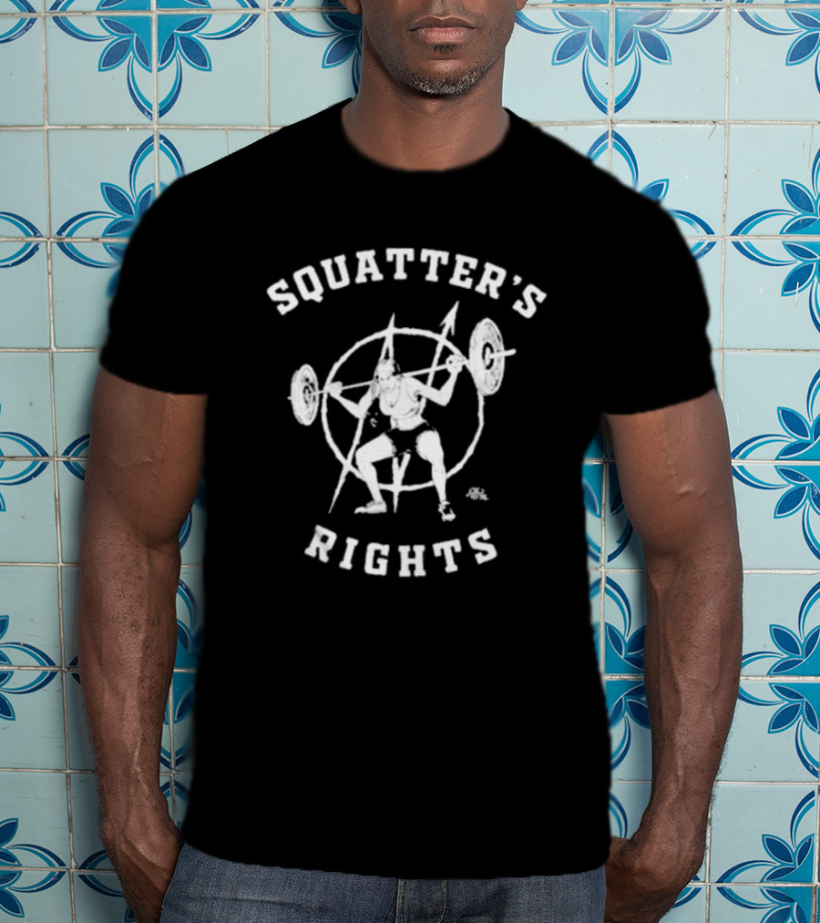 Squatter’s Rights Weightlifting Pentagram T-Shirt