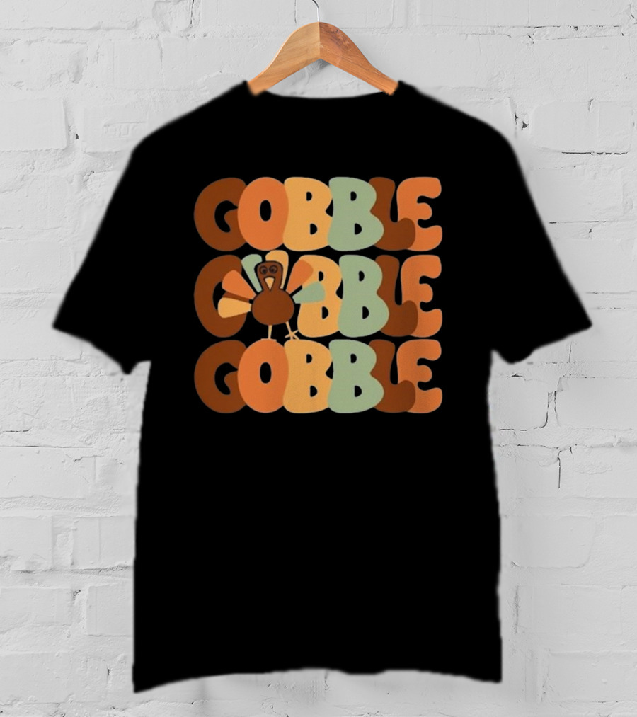 Friends Thanksgiving Gobble Turkey Fall Family T-Shirt