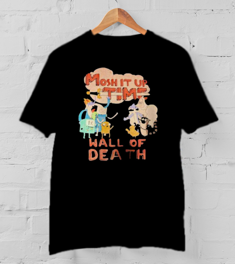 Adventure Mosh It Up Time Wall Of Death Cartoon Characters T-Shirt