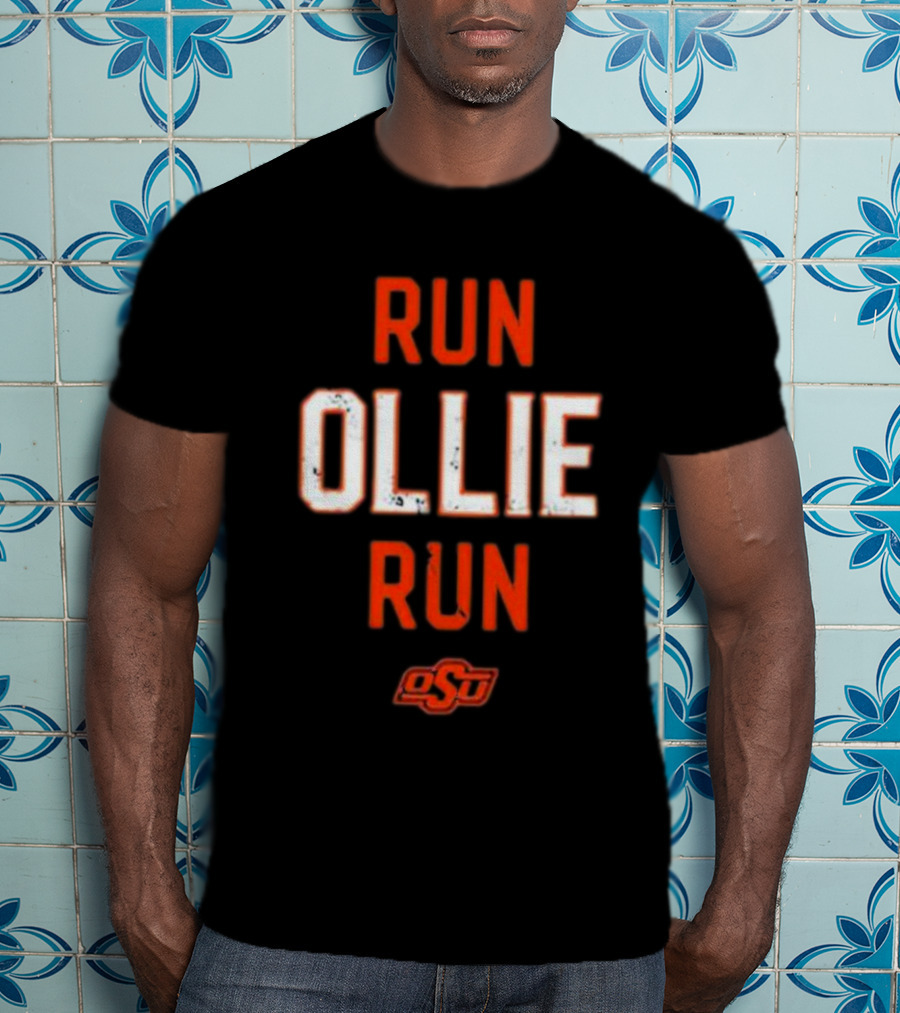 Oklahoma State University OSU Run Ollie Run T-Shirt