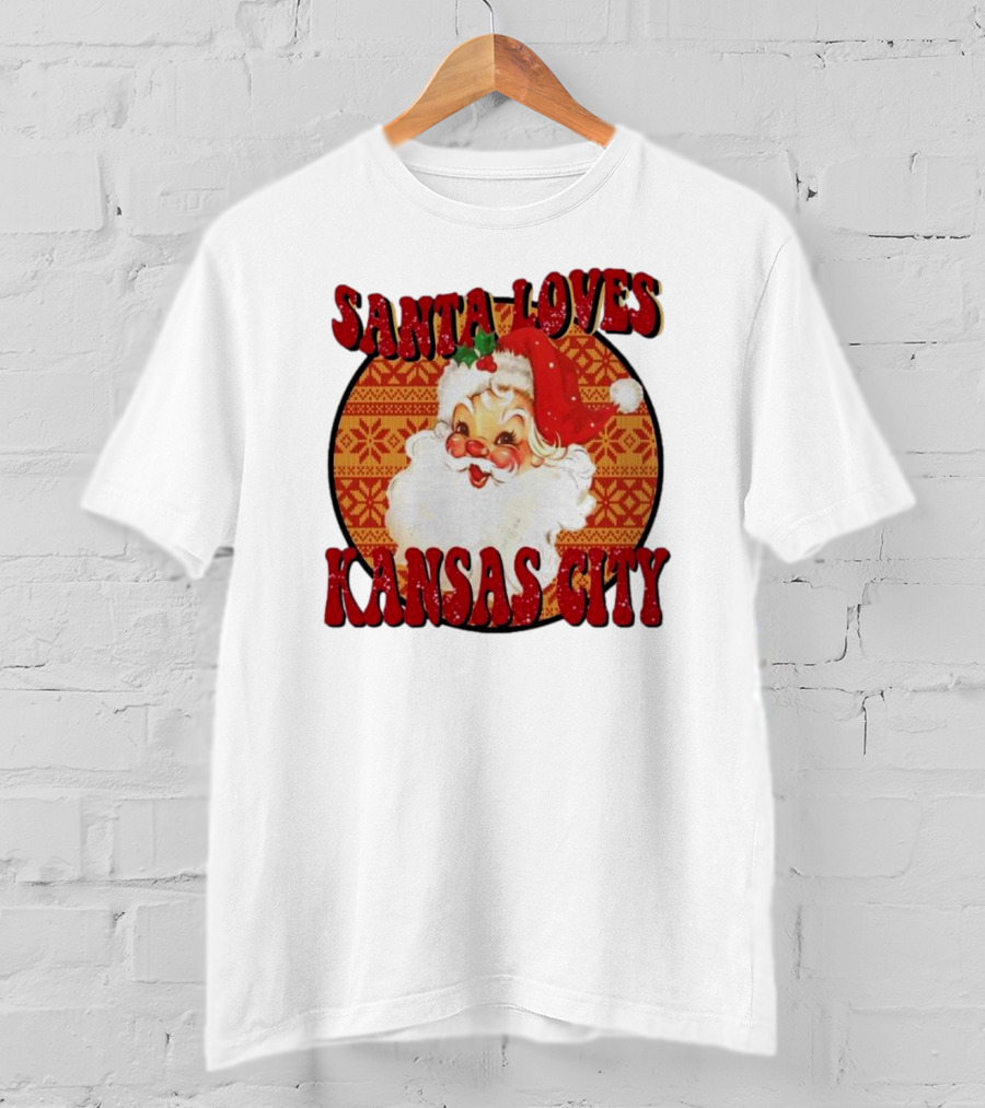 Santa Loves Kansas City T-Shirt