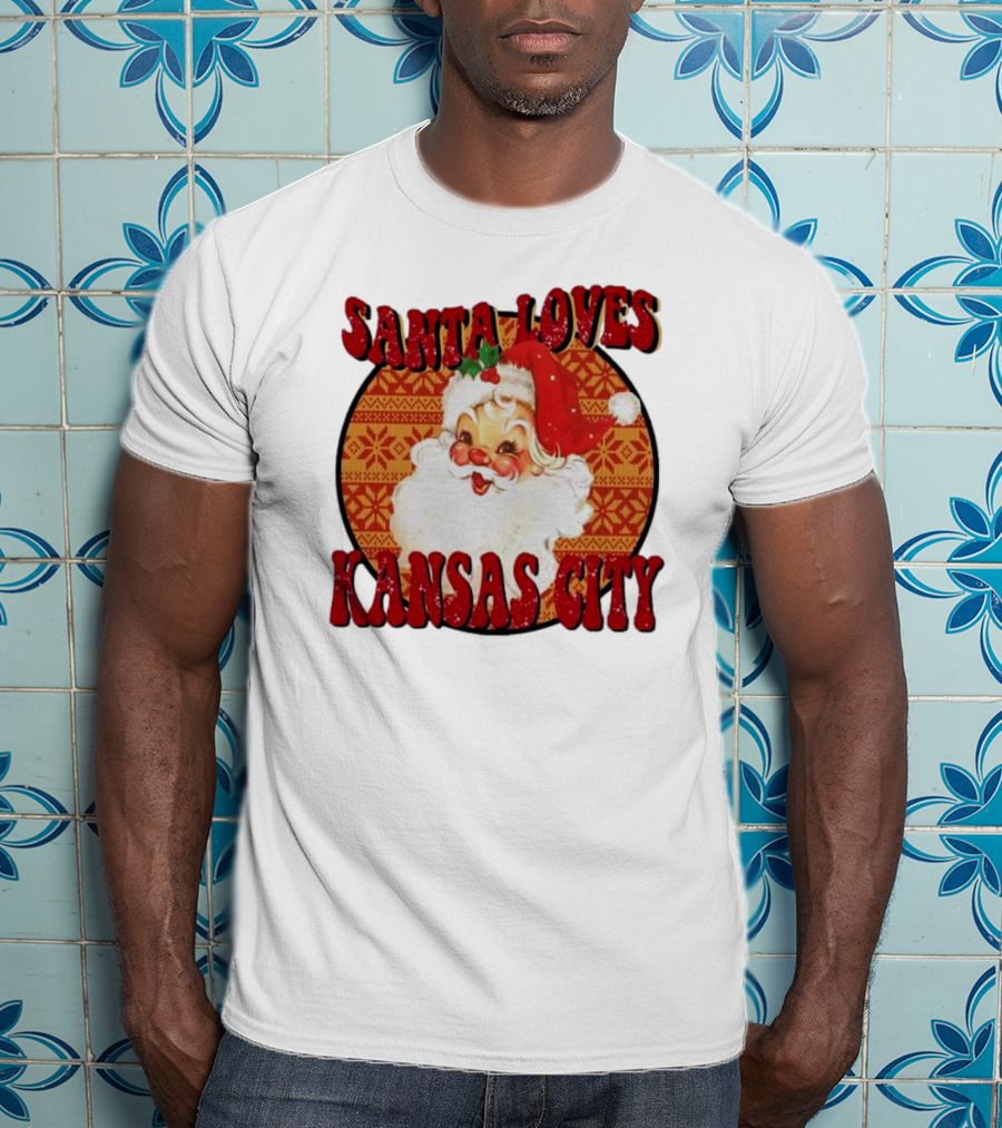 Santa Loves Kansas City T-Shirt