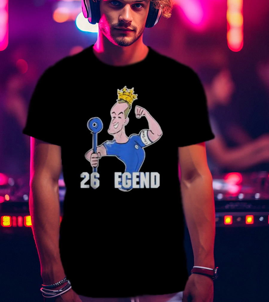 Londons First John Terry 26 Legend Captain Crown T-Shirt
