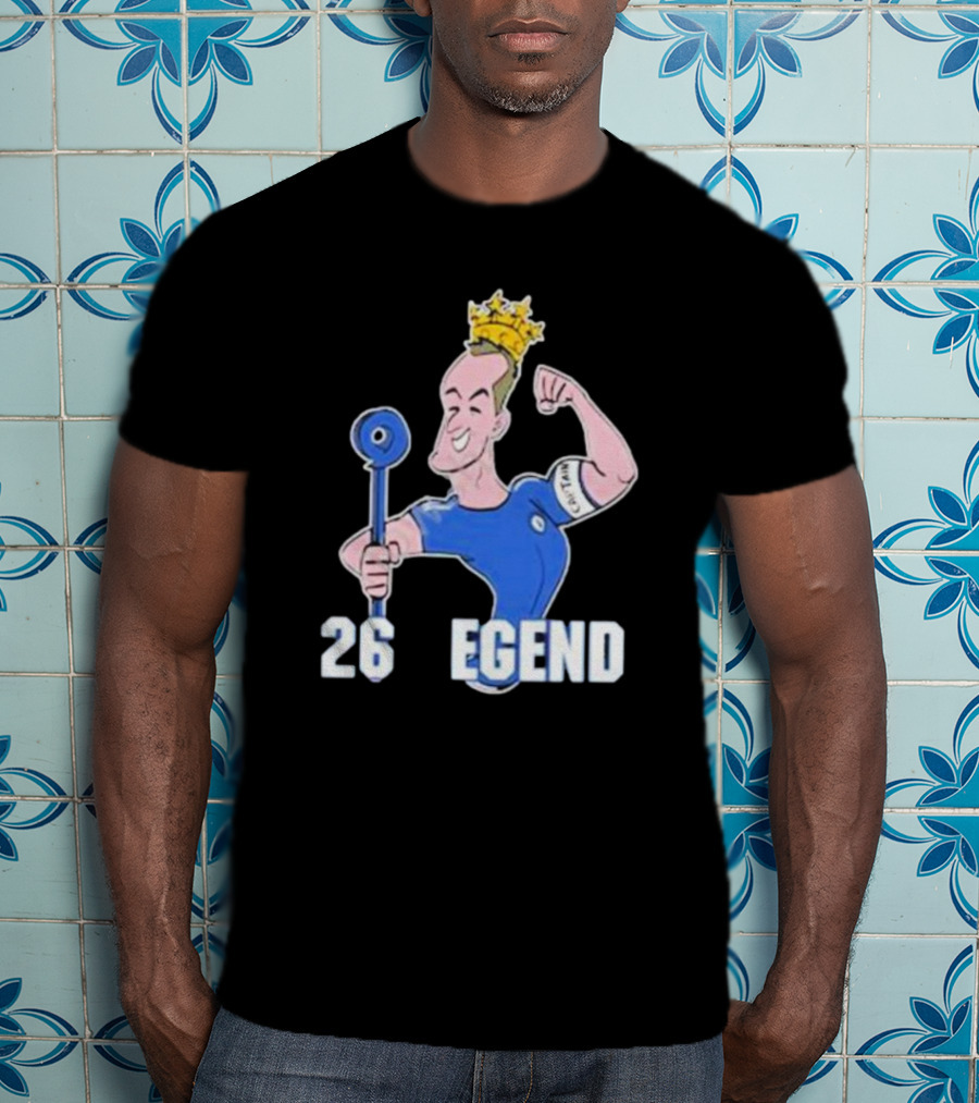 Londons First John Terry 26 Legend Captain Crown T-Shirt