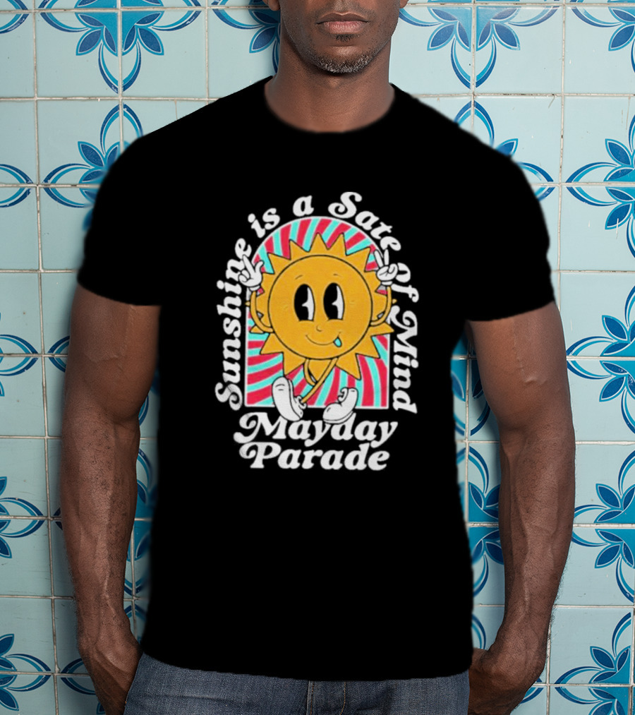 Sunshine Is A State Of Mind Mayday Parade Vintage Cartoon Sun T-Shirt