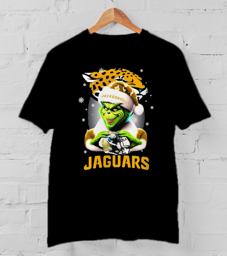 Santa Grinch Jacksonville Jaguars Merry Christmas T-Shirt