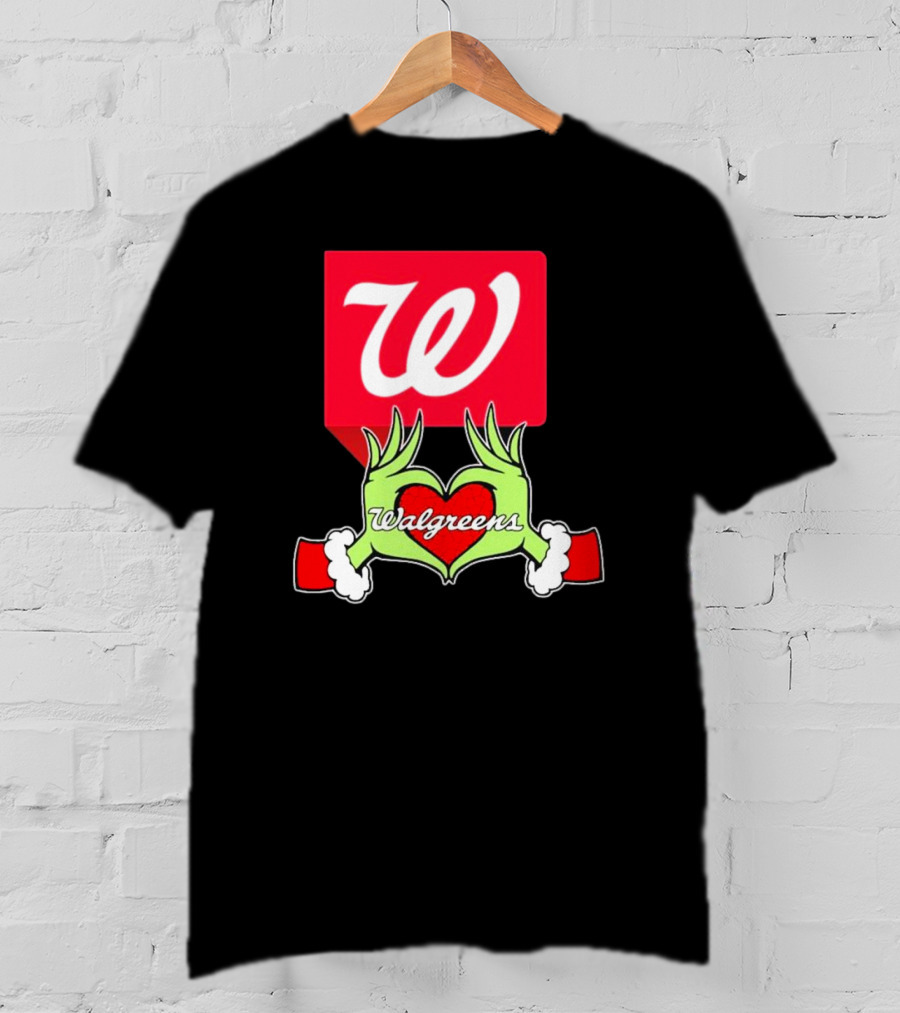The Grinch Hand Heart Walgreens Christmas T-Shirt