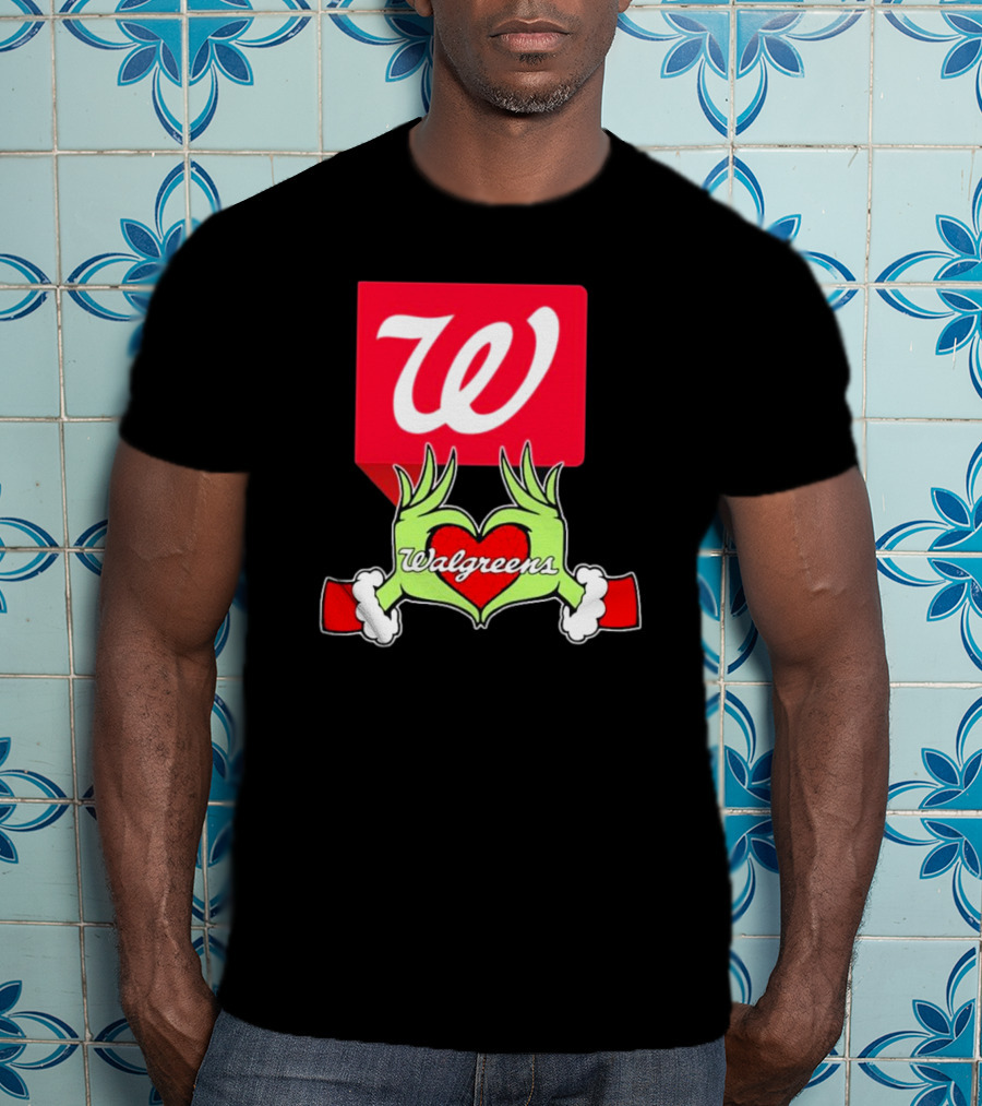 The Grinch Hand Heart Walgreens Christmas T-Shirt