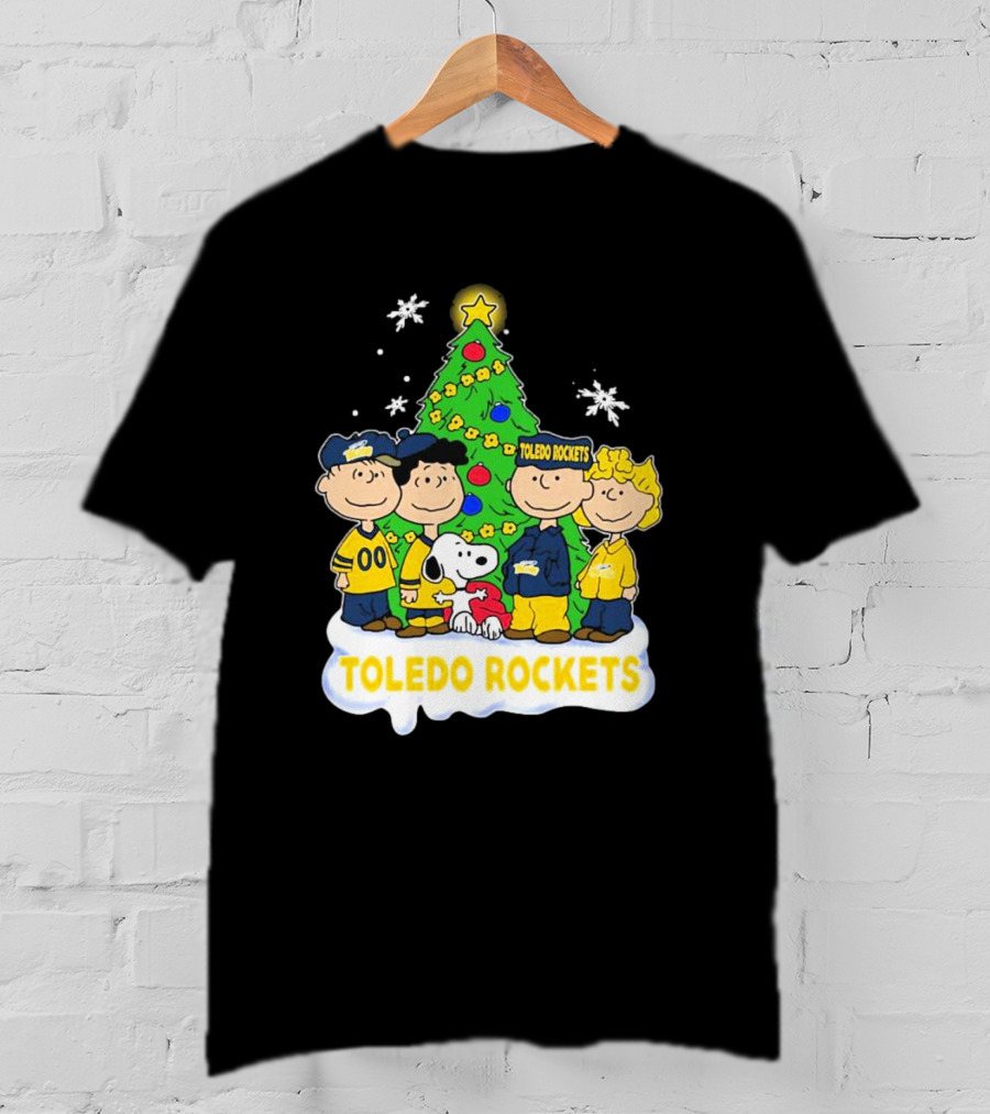 Peanuts Characters Toledo Rockets Christmas Tree T-Shirt