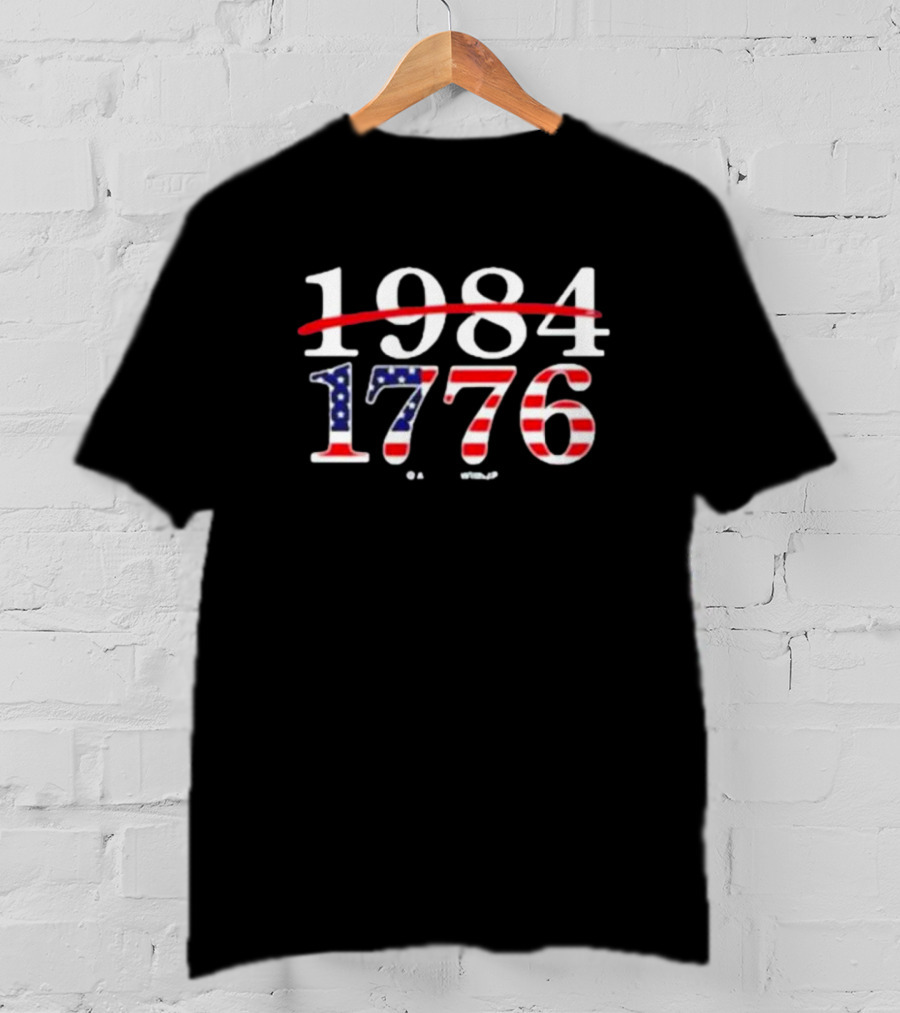 America 1984 1776 Patriotic Theme T-Shirt