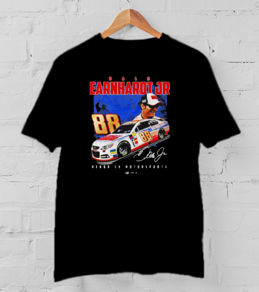 Dale Earnhardt Jr 88 National Guard Hendrick Motorsports Signature Car T-Shirt