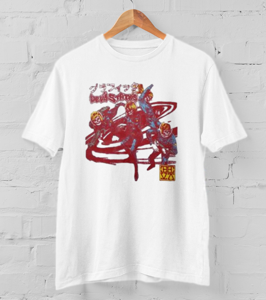 Deva States Astronauts Red Abstract T-Shirt