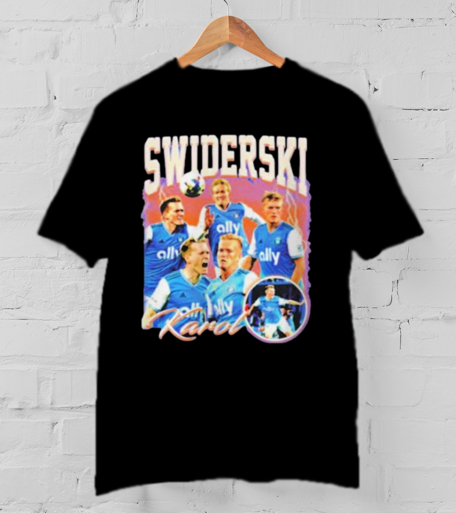 Karol Swiderski Ally Soccer Celebration Montage T-Shirt
