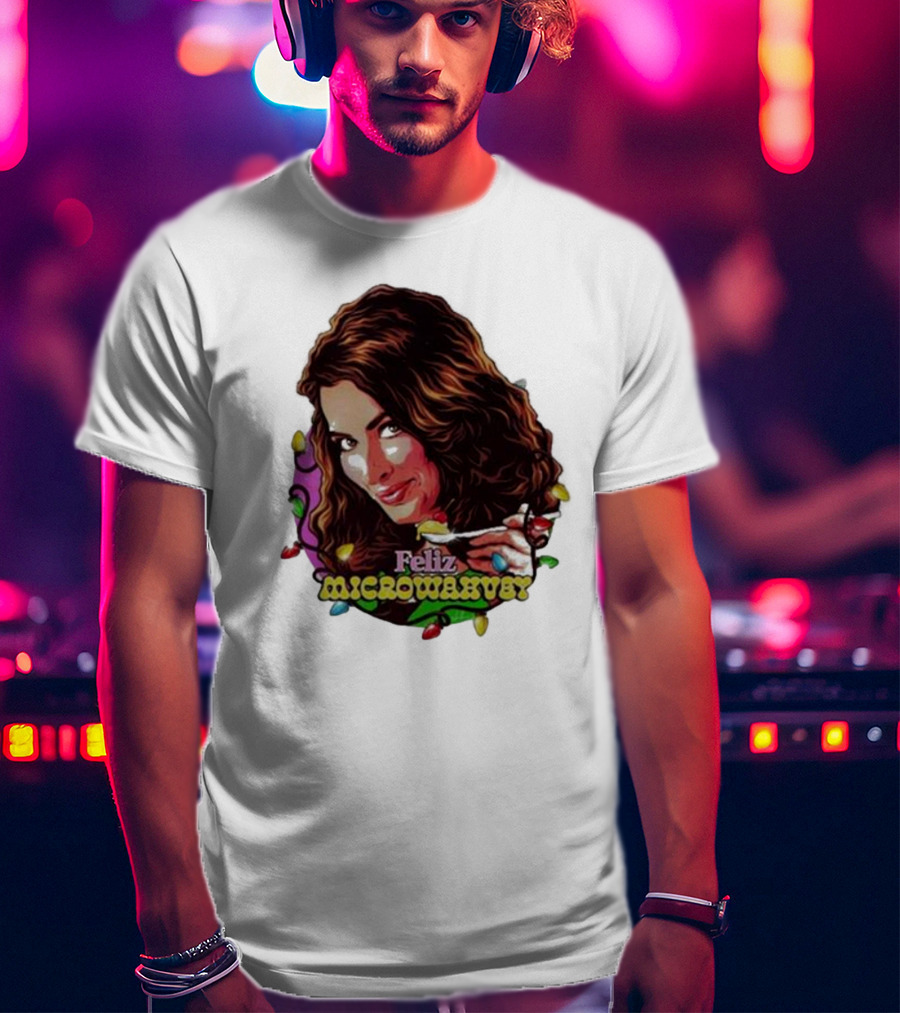 Feliz Microwavery Nordacious Holiday Lights T-Shirt