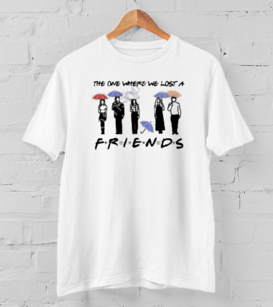 Rip Matthew Perry The One Where We Lost A Friends Umbrella T-Shirt