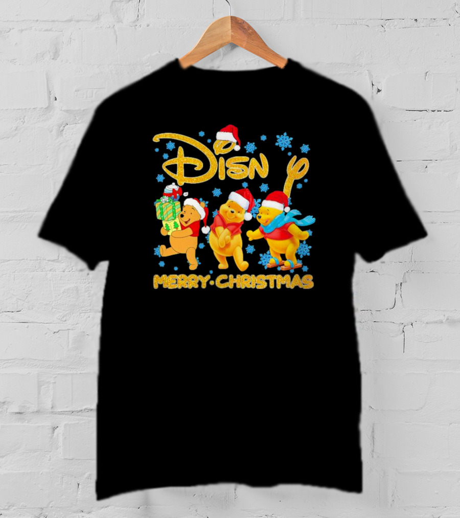 Disney Winnie-the-Pooh Santa Merry Christmas T-Shirt