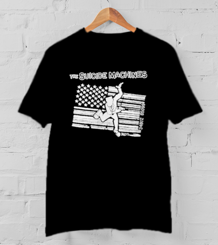 The Suicide Machines Barcode Flag Design Tsmdetroit 43828 60999 T-Shirt