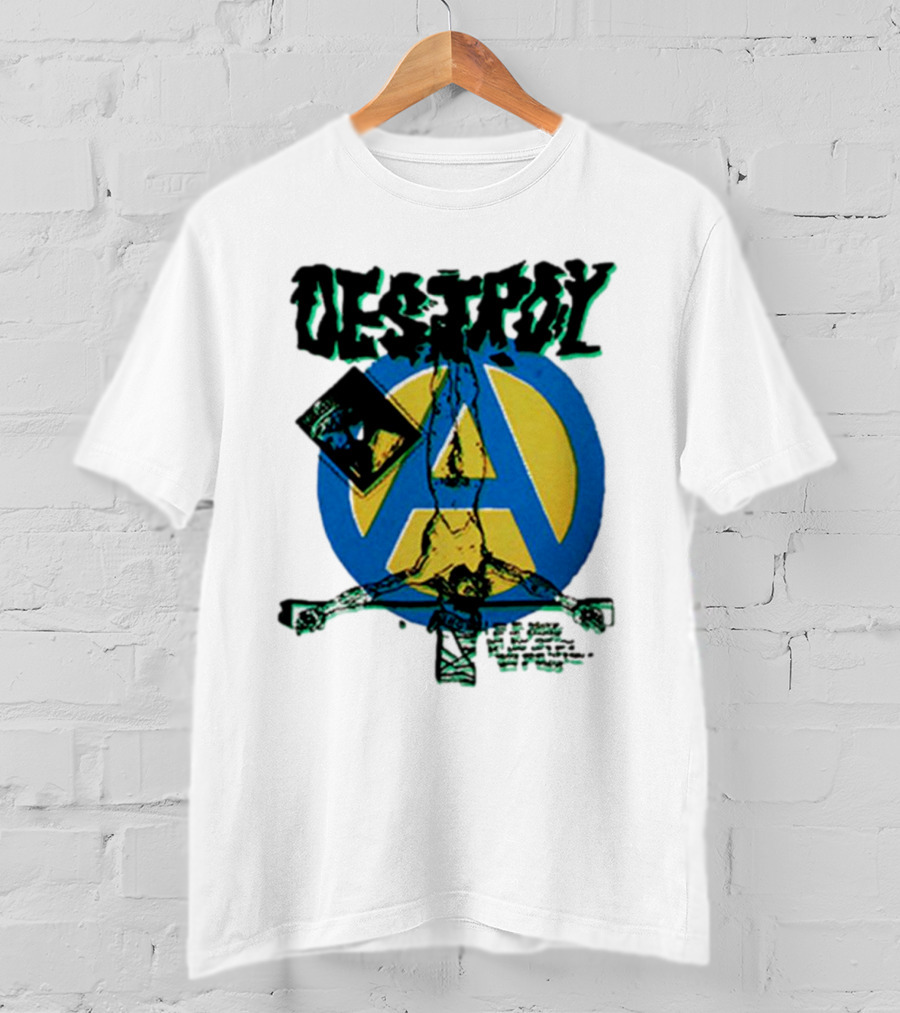 Destroy Anarchy Jesus Seditionaries Fashion Vintage Icon Punk Aesthetic T-Shirt