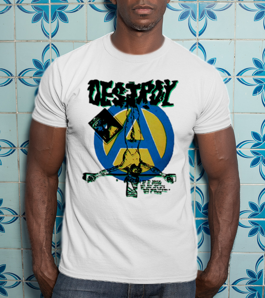 Destroy Anarchy Jesus Seditionaries Fashion Vintage Icon Punk Aesthetic T-Shirt
