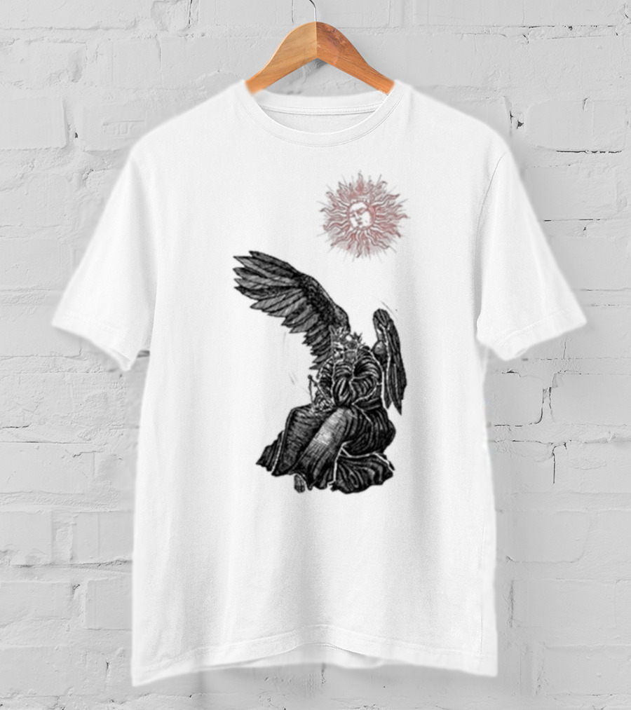 Angel And Skull Sun By Micah Ulrich T-Shirt