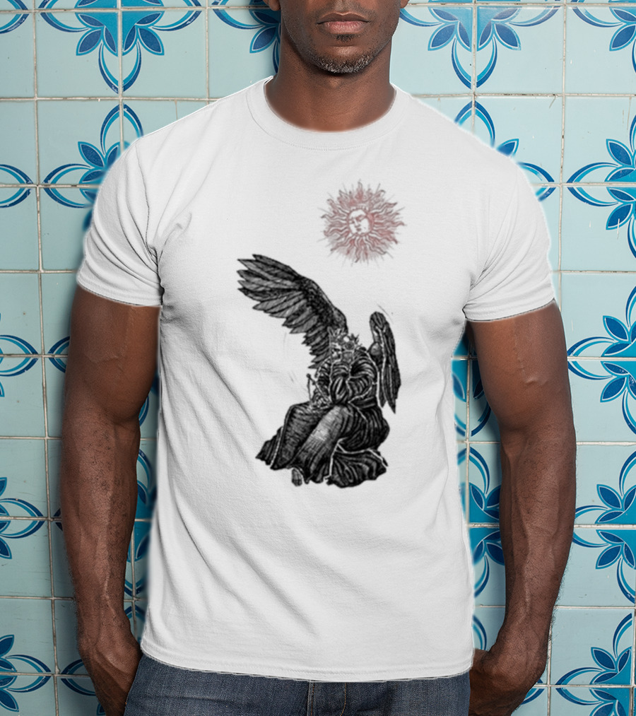 Angel And Skull Sun By Micah Ulrich T-Shirt