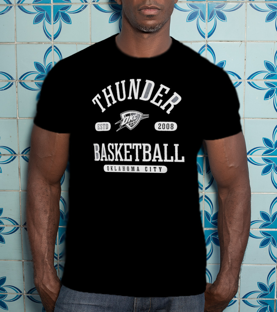Thunder Basketball Oklahoma City Estd 2008 OKC T-Shirt