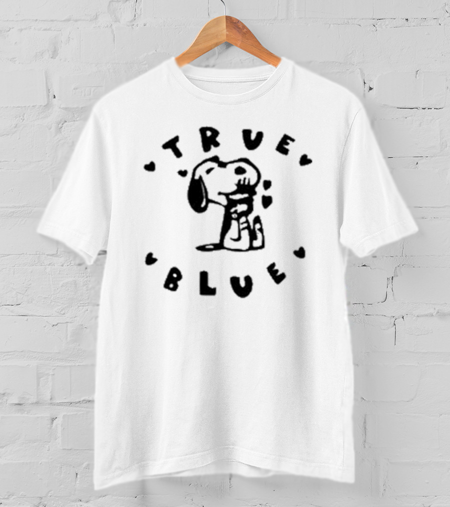 Snoopy True Blue Hearts And Loyalty T-Shirt
