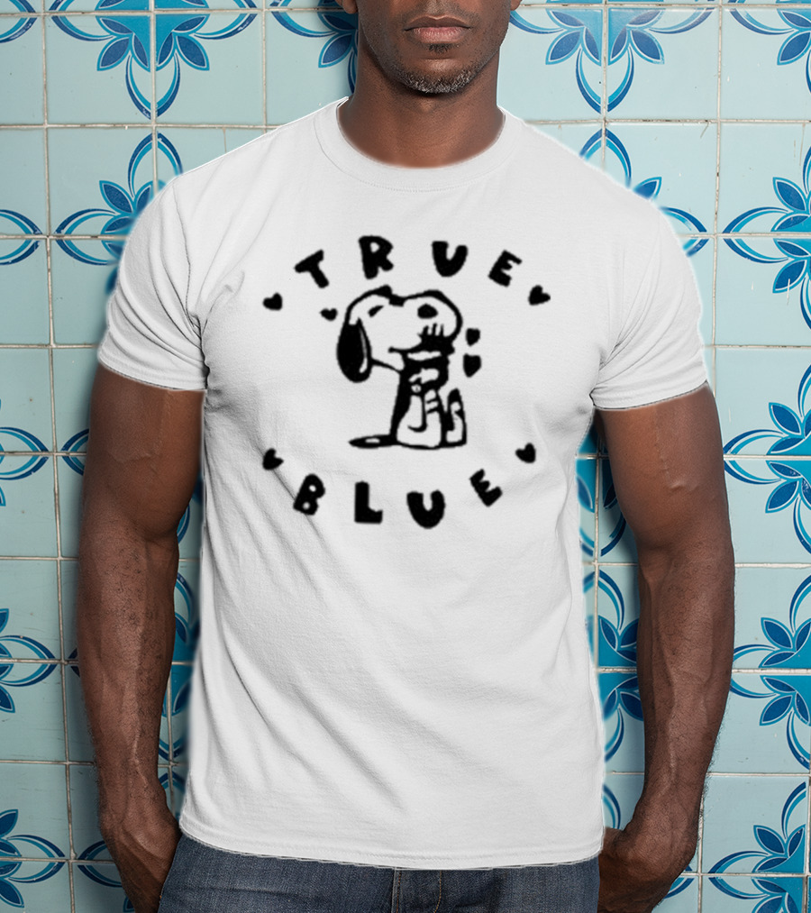 Snoopy True Blue Hearts And Loyalty T-Shirt