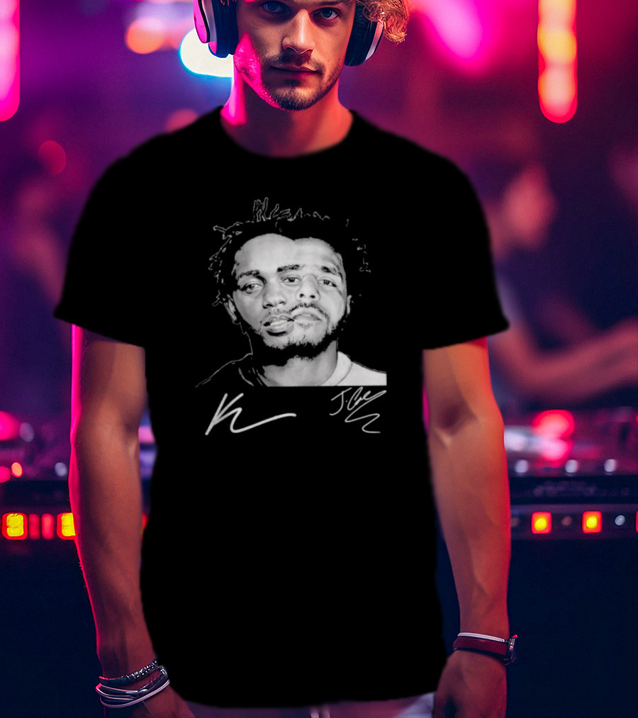 J Cole Kendrick Lamar Signatures Hip Hop Fusion T-Shirt