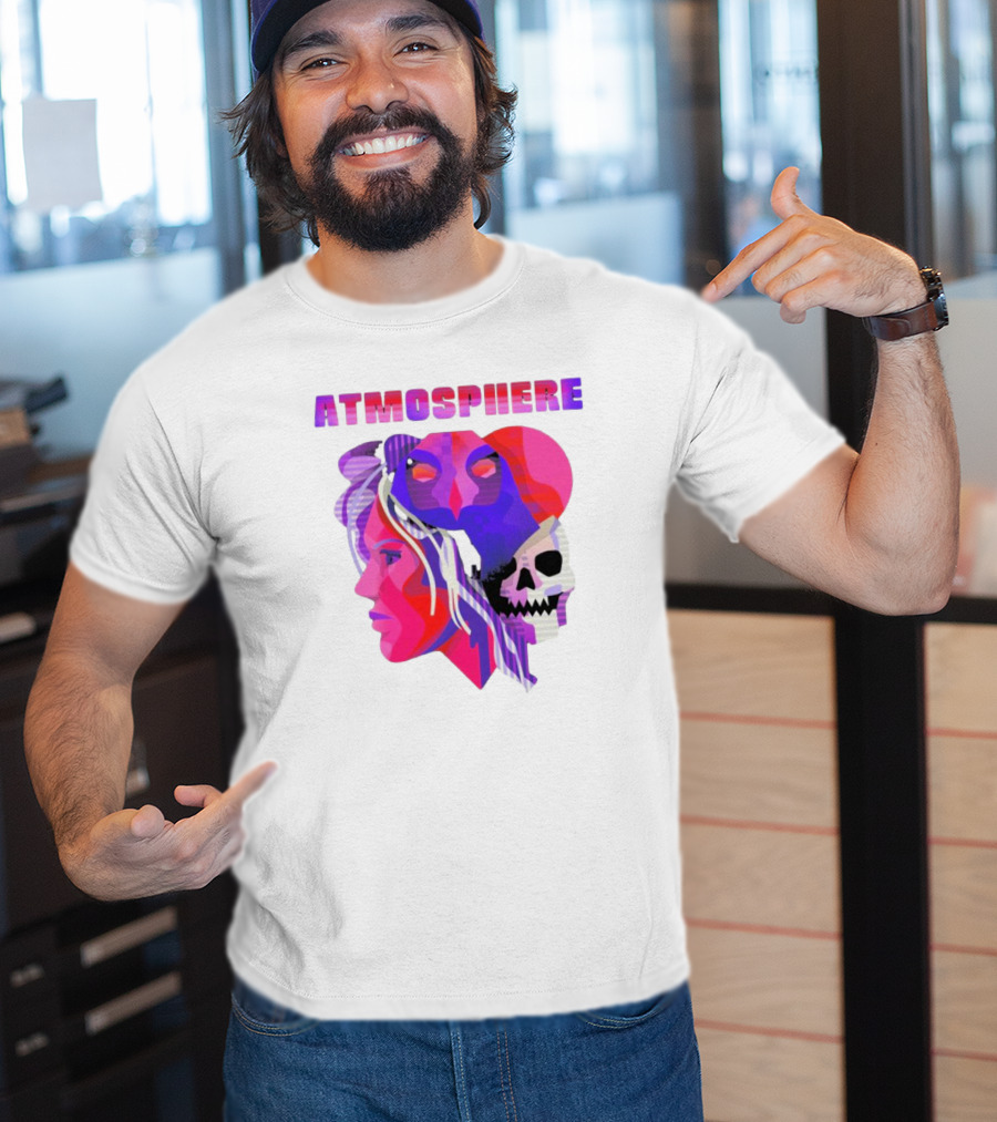 Atmosphere TDBH Colorful Faces And Skull T-Shirt