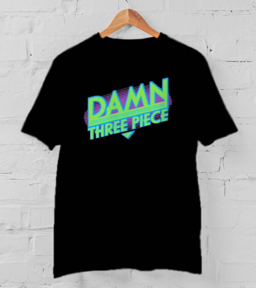 Damn Three Piece Retro Neon T-Shirt