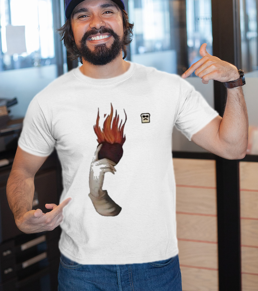 Disguised Toast Iconic Flame Heart Hand T-Shirt