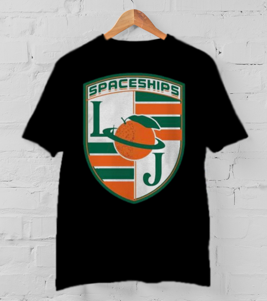Larry June Spaceships LJ Badge Merch Clothing Store T-Shirt
