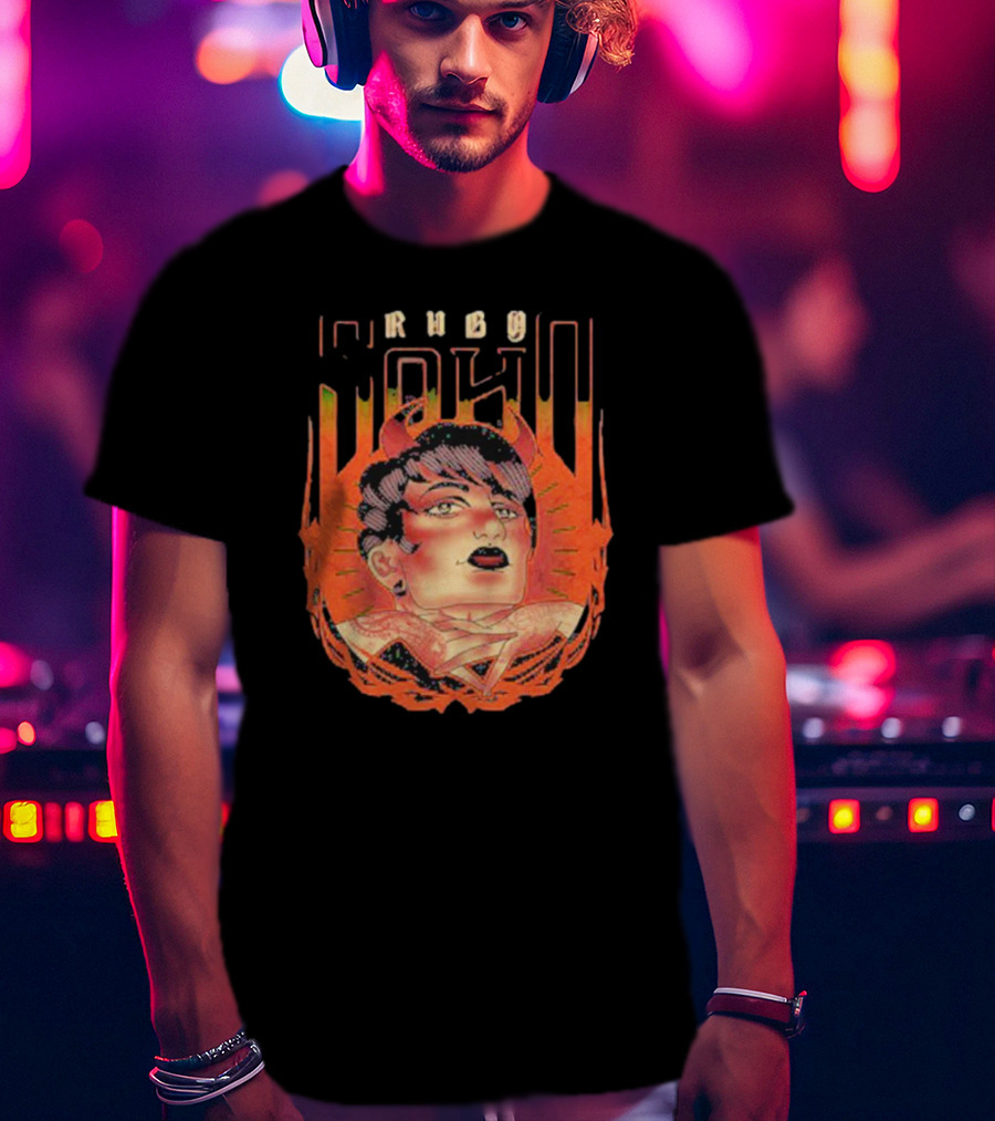 Ruby Soho Skin Deep Retro Demon Tattoo T-Shirt